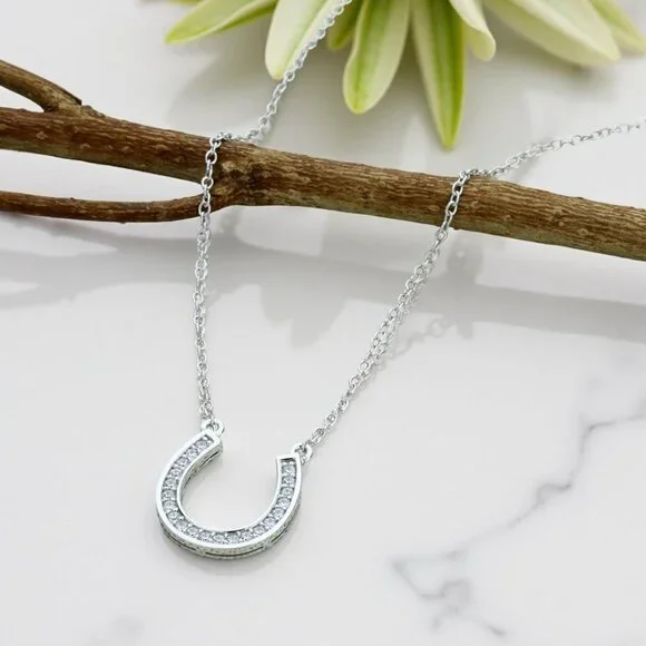 Reserved for @katybrady8887 pcs of Bright Path Horseshoe Necklace
